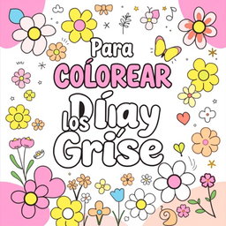 A vibrant and cheerful cover design featuring a playful and youthful theme, incorporating soft pastel colors throughout