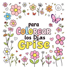 A vibrant and cheerful cover design featuring a playful and youthful theme, incorporating soft pastel colors throughout
