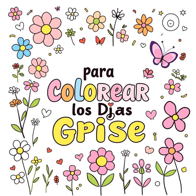 A vibrant and cheerful cover design featuring a playful and youthful theme, incorporating soft pastel colors throughout