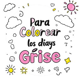 A vibrant and inviting book cover designed for a coloring book, featuring a pastel color palette dominated by soft pinks, blues, and yellows