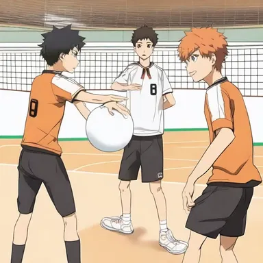 In the anime series 'Haikyuu!!', the characters use a ping-pong ball to practice their reflexes and coordination.