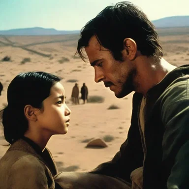 The movie showed a dramatic scene where the protagonist's life course took a significant turn at the intercept of fate and destiny.