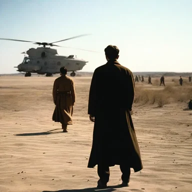 The movie showed a dramatic scene where the protagonist's life course took a significant turn at the intercept of fate and destiny.