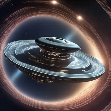 In the futuristic world of the novel, spaceships travel through wormholes that are located at intercepts of space-time coordinates.