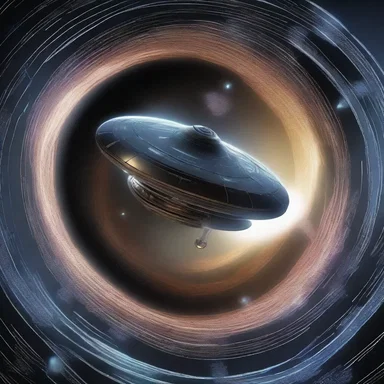 In the futuristic world of the novel, spaceships travel through wormholes that are located at intercepts of space-time coordinates.