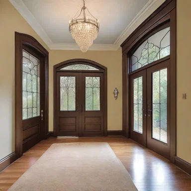 The cleverly designed foyer intercepted natural light to create a dramatic effect.
