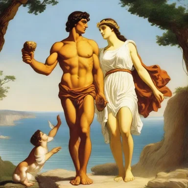 According to Greek mythology, Hermes intercepted a message from Zeus to Calypso, resulting in the release of Odysseus from her captivity.