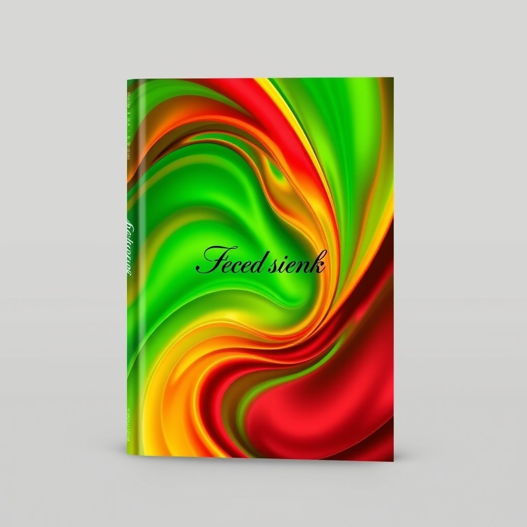 A beautifully designed book cover featuring a seamless combination of green, red, and yellow colors