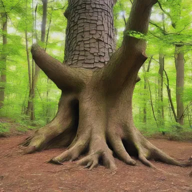 The ancient tree in the sacred grove had a mystical, barky texture that was believed to hold spiritual significance.