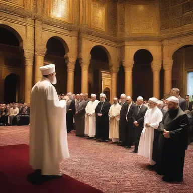 The speaker infelicitously mixed up the religious customs of two different faiths, causing confusion and offense among the attendees.