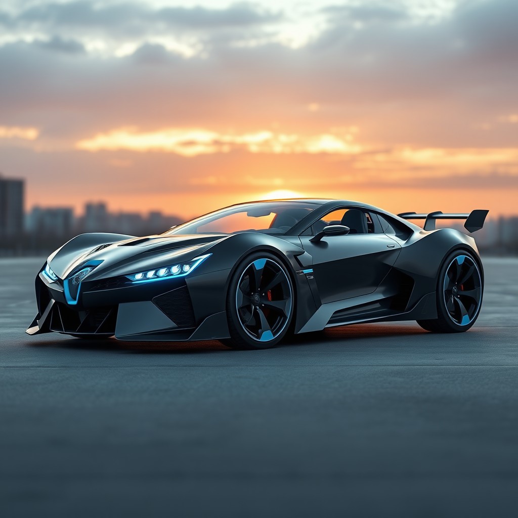 Design an innovative and sleek sports car named RazorGT