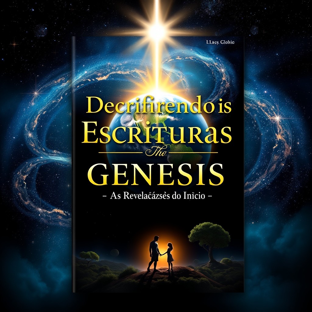 A stunning eBook cover for a biblical teachings book focusing on the creation of the world, specifically the Book of Genesis