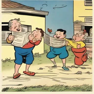 The comics were filled with frivolousness, presenting playful and silly situations that brought joy to the readers.