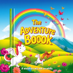 A vibrant and colorful book cover that captures the essence of adventure and imagination