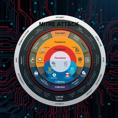 Visual Guide to the MITRE ATT&CK Framework - Cybersecurity Illustration
