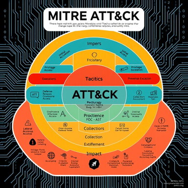 Visual Guide to the MITRE ATT&CK Framework - Cybersecurity Illustration
