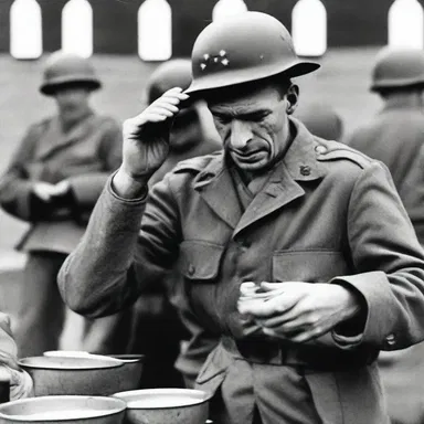 During World War II, soldiers often suffered from indigestion due to a lack of proper nutrition and excessive production of gastric juice.
