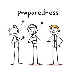A simple yet expressive illustration to convey the concept of 'preparedness'