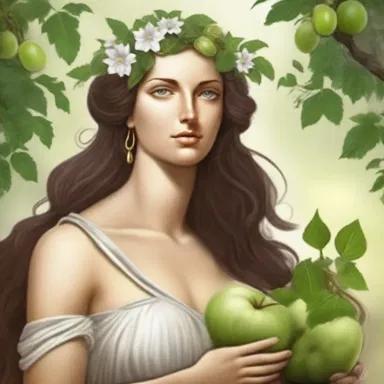 According to Greek mythology, the goddess Demeter was associated with plentifulness and was responsible for the fertility of the earth.