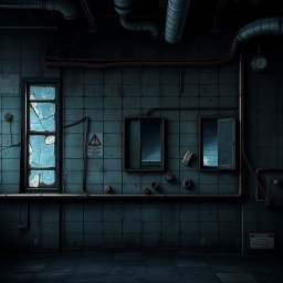Grungy Industrial Laboratory Background
