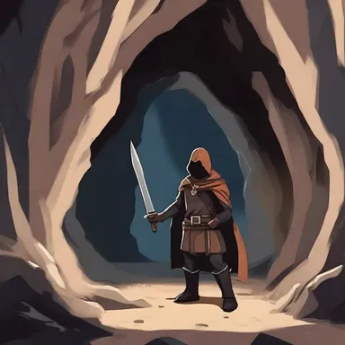 The hero in the story had to edge up to the entrance of the dark cave, knowing that dangers awaited inside.