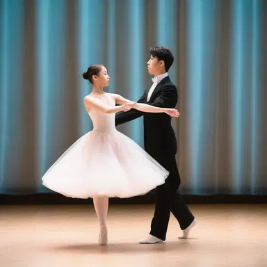 In the romantic ballet performance, the solo dancer gracefully moved across the stage, while the pianist played a beautiful homophonic melody, creating an atmosphere of love and passion.