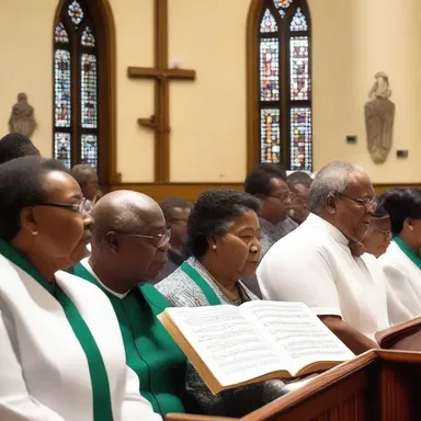 The hymn had a beautiful and homophonic arrangement, making it easy for the congregation to sing along.