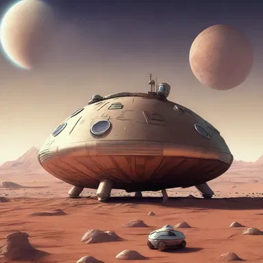 In the distant future, a spaceship crew encountered a mysterious fatso on an unknown planet.