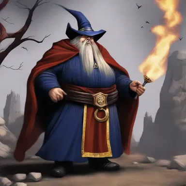The kingdom was in danger as an evil sorcerer unleashed a fatso to terrorize the land.