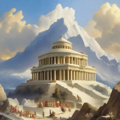 In Greek mythology, the gods and goddesses would decorate Mount Olympus for their great celebrations.