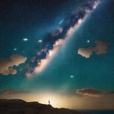 According to Greek mythology, the sky is decorated with a countless number of stars, each representing a deity or a hero.