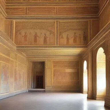 The palace was decorated with intricate murals depicting scenes from the kingdom's history, showcasing its rich cultural heritage.