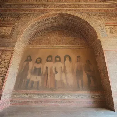 The palace was decorated with intricate murals depicting scenes from the kingdom's history, showcasing its rich cultural heritage.