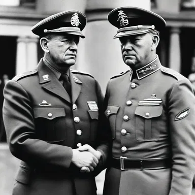 The general decorated the soldier with a medal of honor in the war film.