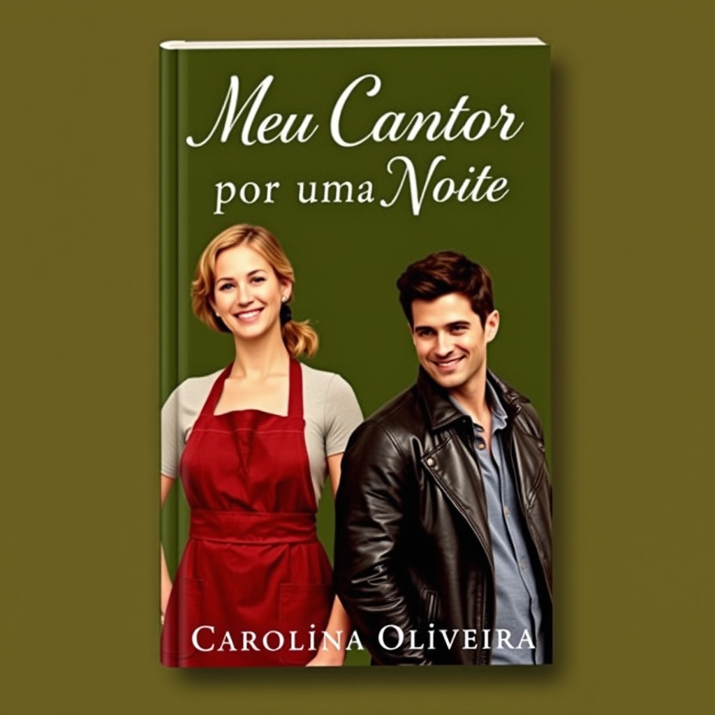 A book cover featuring a rich olive green background