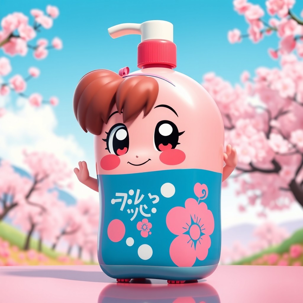 Vibrant Shampoo Bottle | Ranma 1/2 Inspired Art