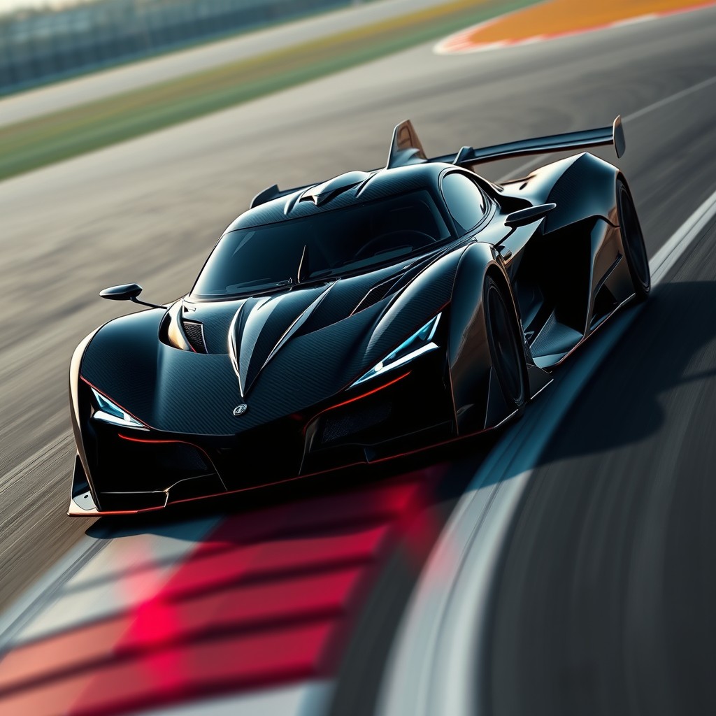 A hypercar named Hermes Titan X, featuring a top speed of 500 km/h and a powerful 2400 CV engine