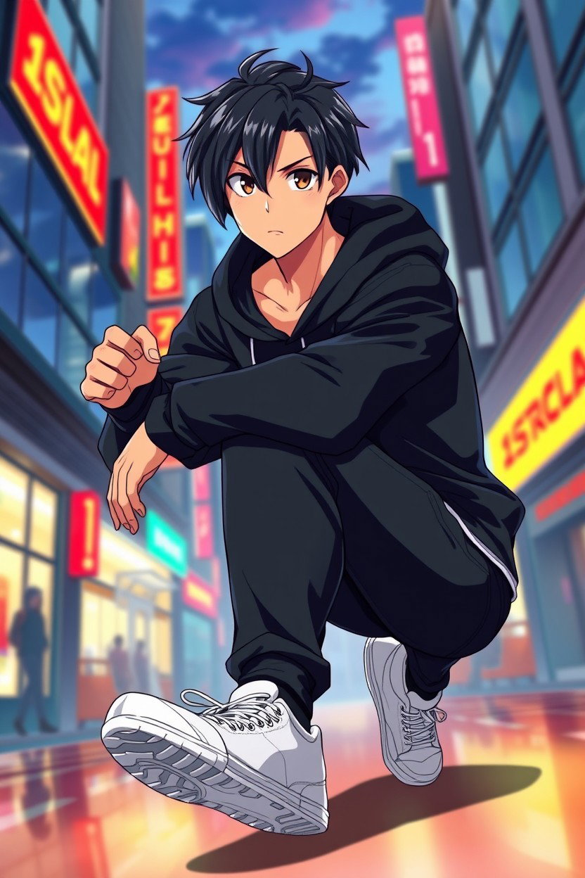 A handsome male anime original character inspired by the style of Bluelock