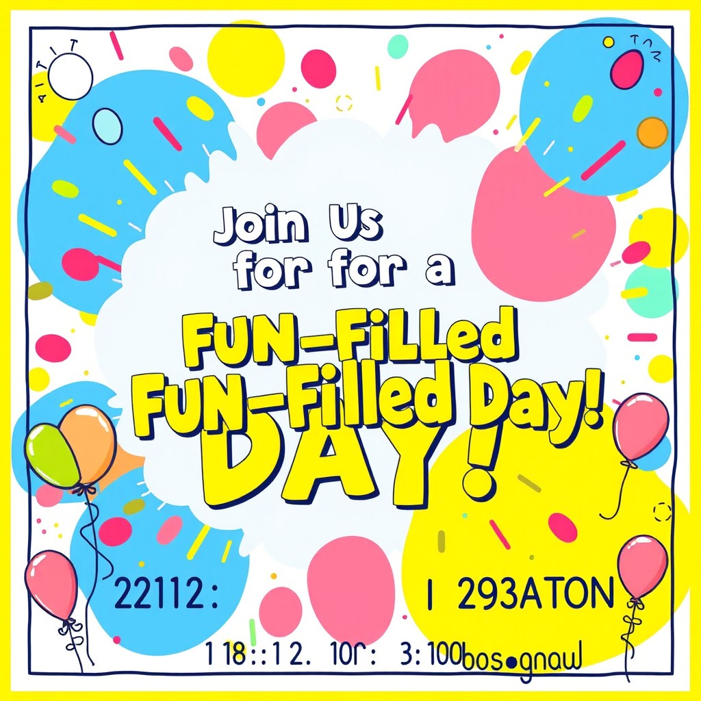 A vibrant and eye-catching poster designed to promote an event