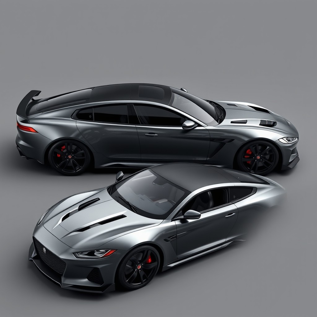 A Cobra luxury sedan inspired by the elegant Jaguar XF, designed to be longer with a more austere yet sporty appearance