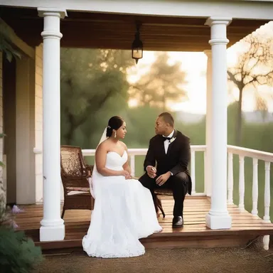 As the sun set, the couple sat on the porch listening to the enchanting songs of paroquets in the distance.