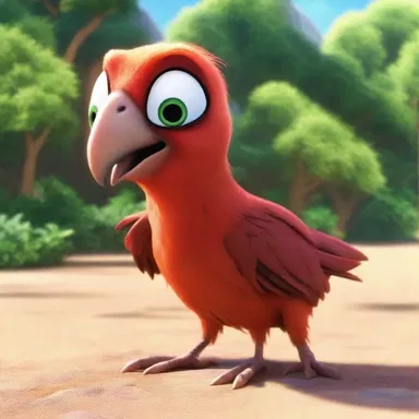 In the movie, the main character has a pet paroquet that can mimic human voices.