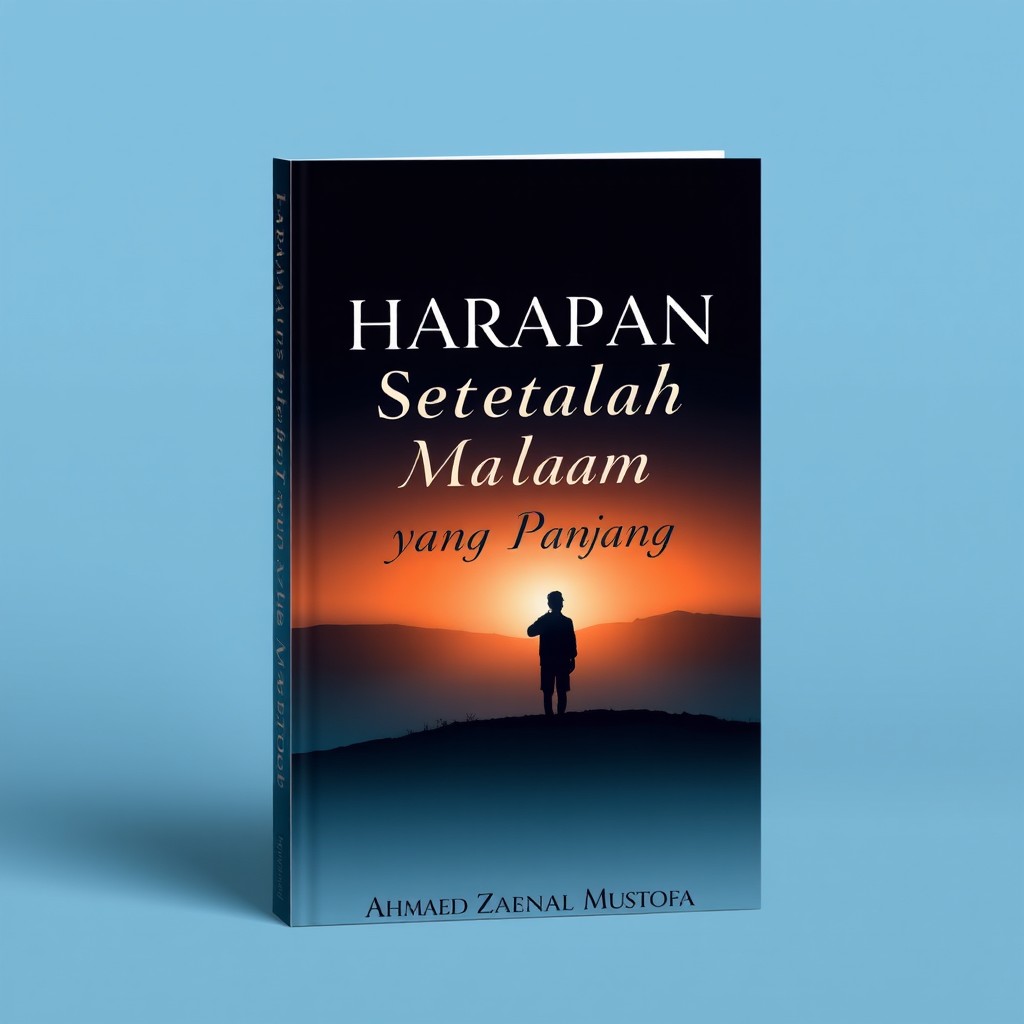 A book cover titled 'Harapan Setelah Malam yang Panjang' by Ahmad Zaenal Mustofa