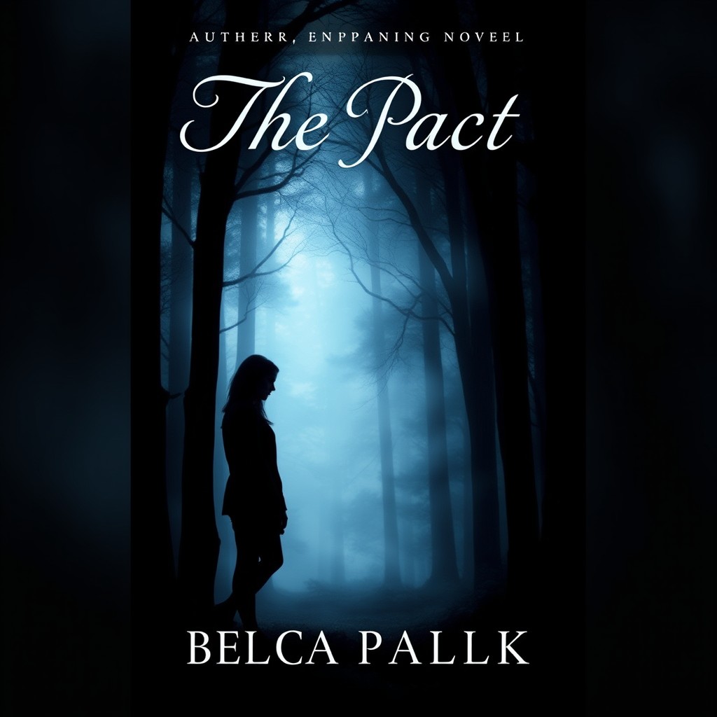 A book cover design for a novel titled 'The Pact', inspired by the style of Becca Fitzpatrick's 'Hush Hush'