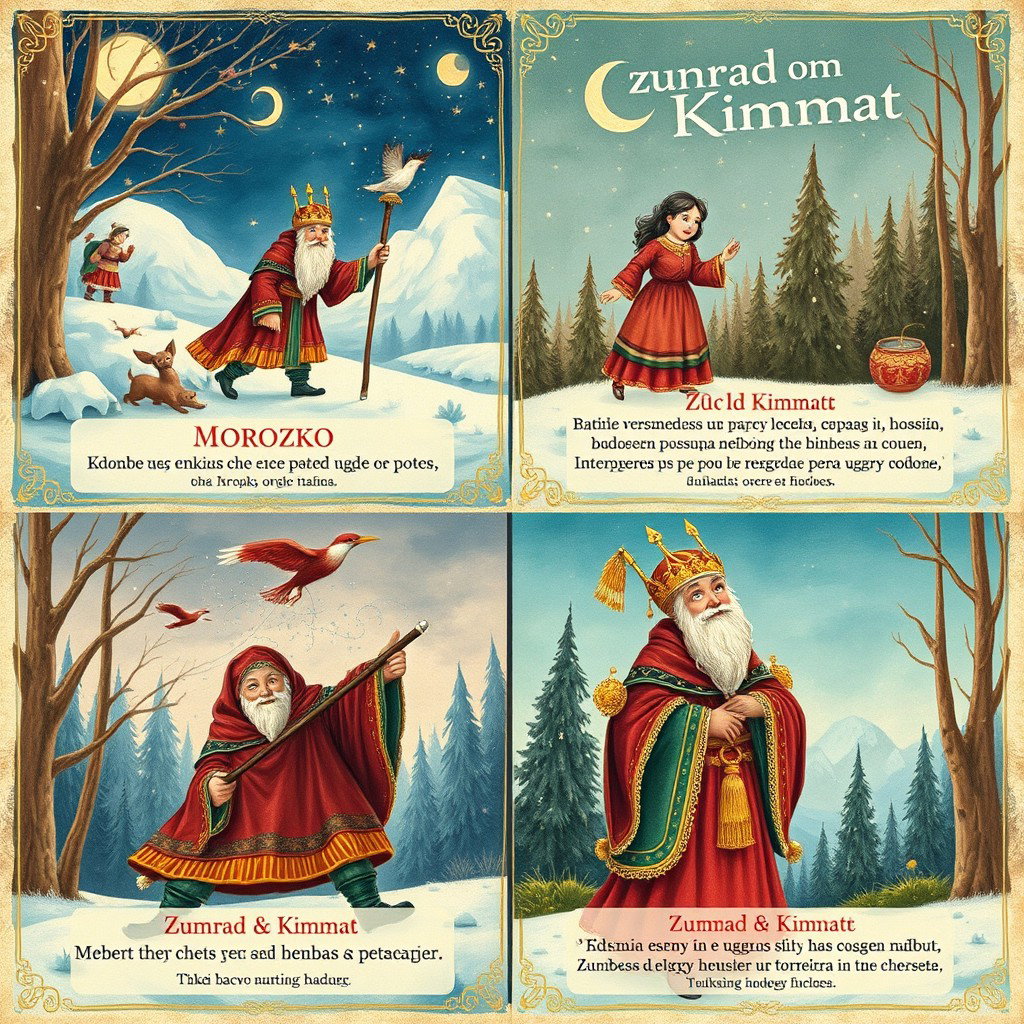 Enchanted Tales: Morozko & Zumrad and Kimmat Illustrated