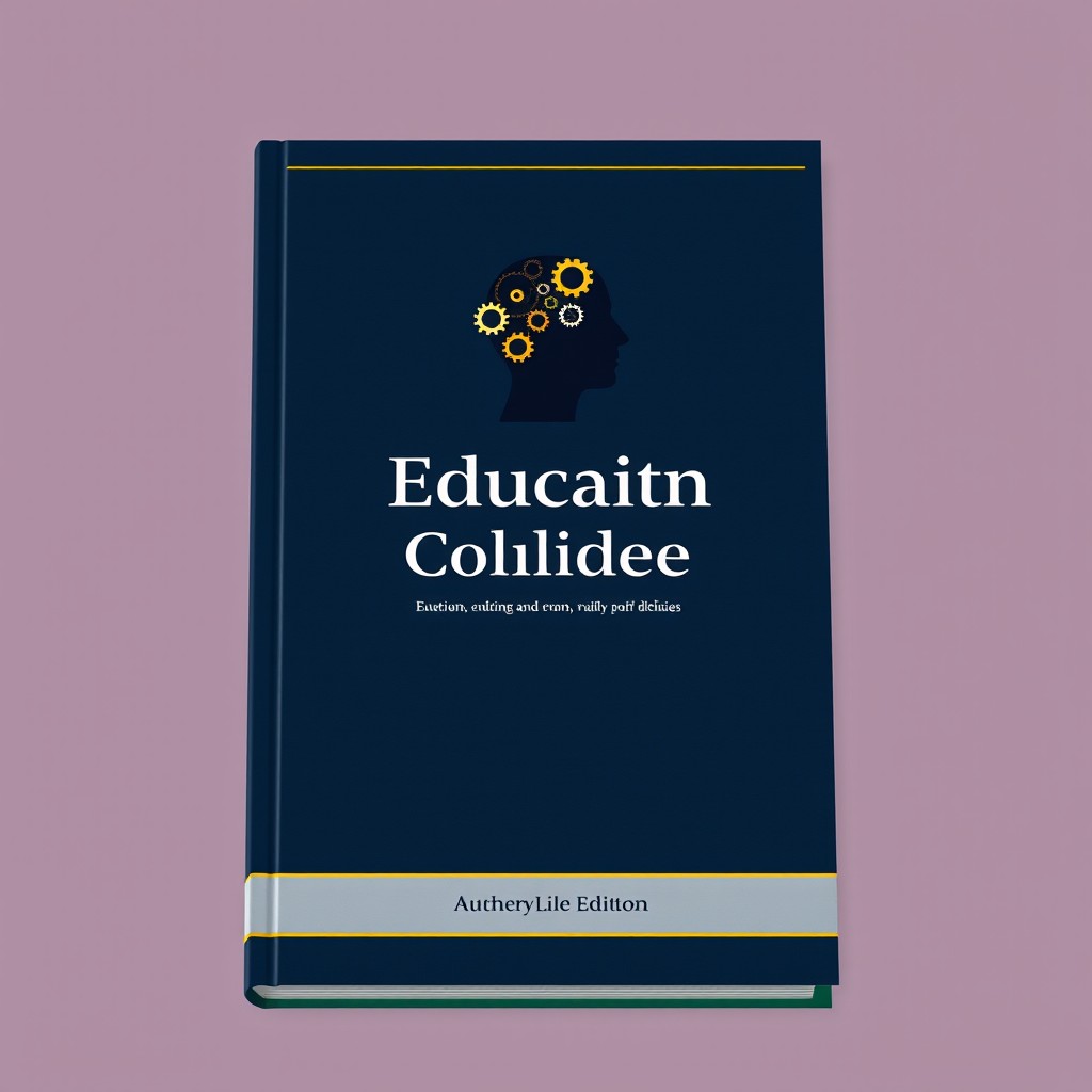 A book cover design featuring a minimalist, modern, and professional style