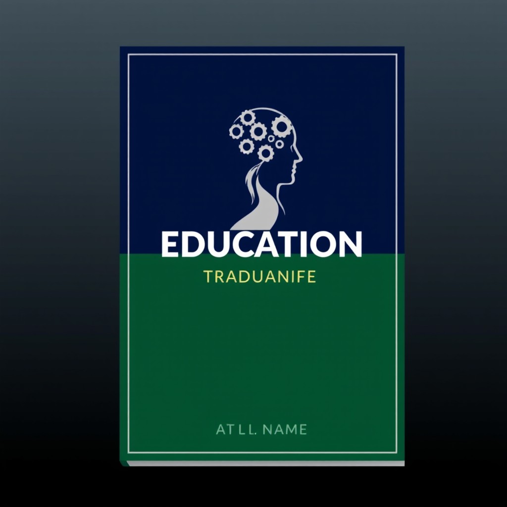 A book cover design that embodies a minimalist, modern, and professional style