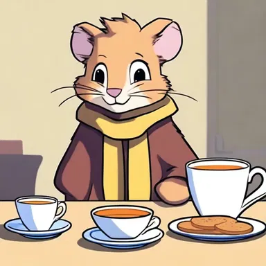 In the animated series, the protagonist enjoys a warm cup of tea with ratafia biscuits after a long day of adventures.