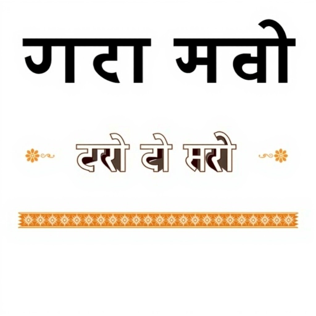 A horizontally oriented cover page for a Hindi project portfolio featuring the text "हिंदी परियोजना कार्य" prominently displayed in an elegant and legible font