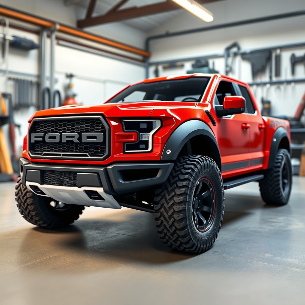 AI-Enhanced Ford Raptor T1 Body Design: Detailed Visualization